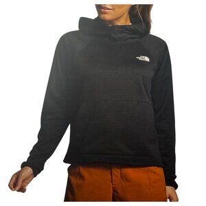 The North Face Black Kangaroo Womens L Pocket Fleece Hoodie Long Sleeve Sweater